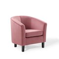 Modway Furniture Prospect Performance Velvet Armchair - Dusty Rose EEI-4137-DUS
